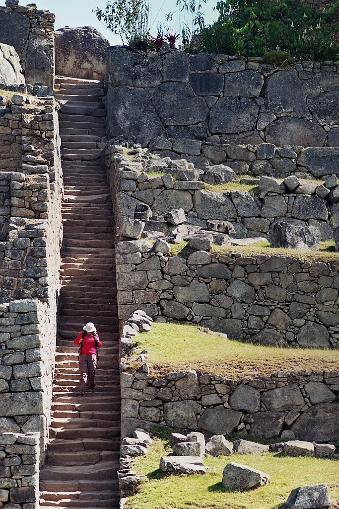 Treppe in Machu Picchu, Peru.JPG